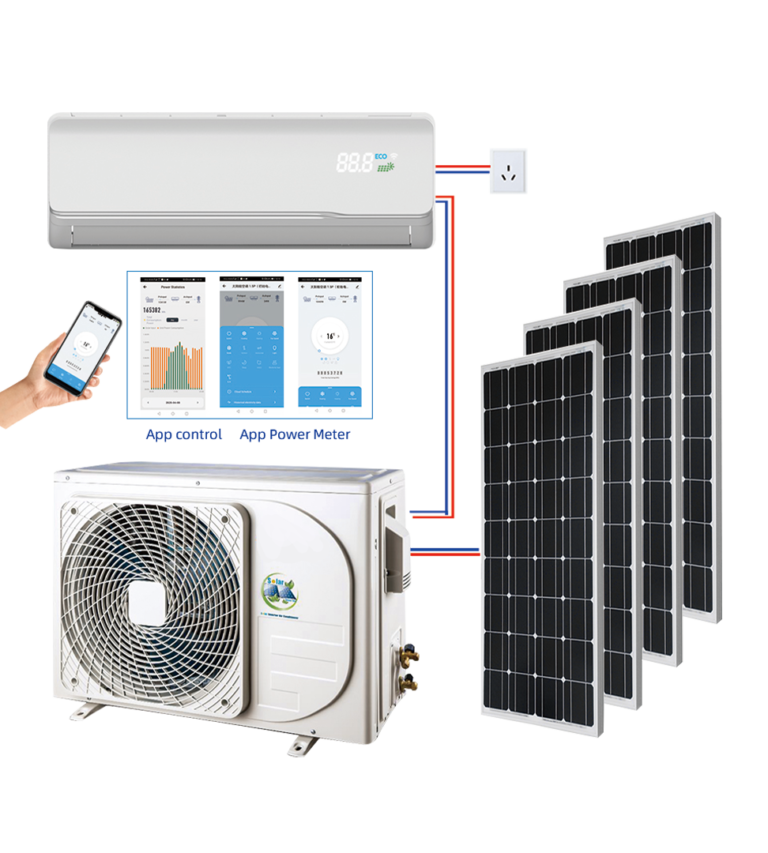 Hybrid ACDC Solar Air Conditioner